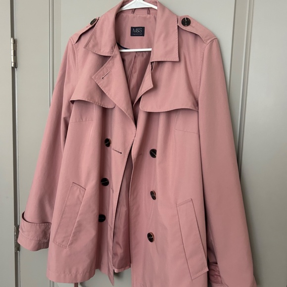 Marks & Spencer pink trench coat - Picture 2 of 8